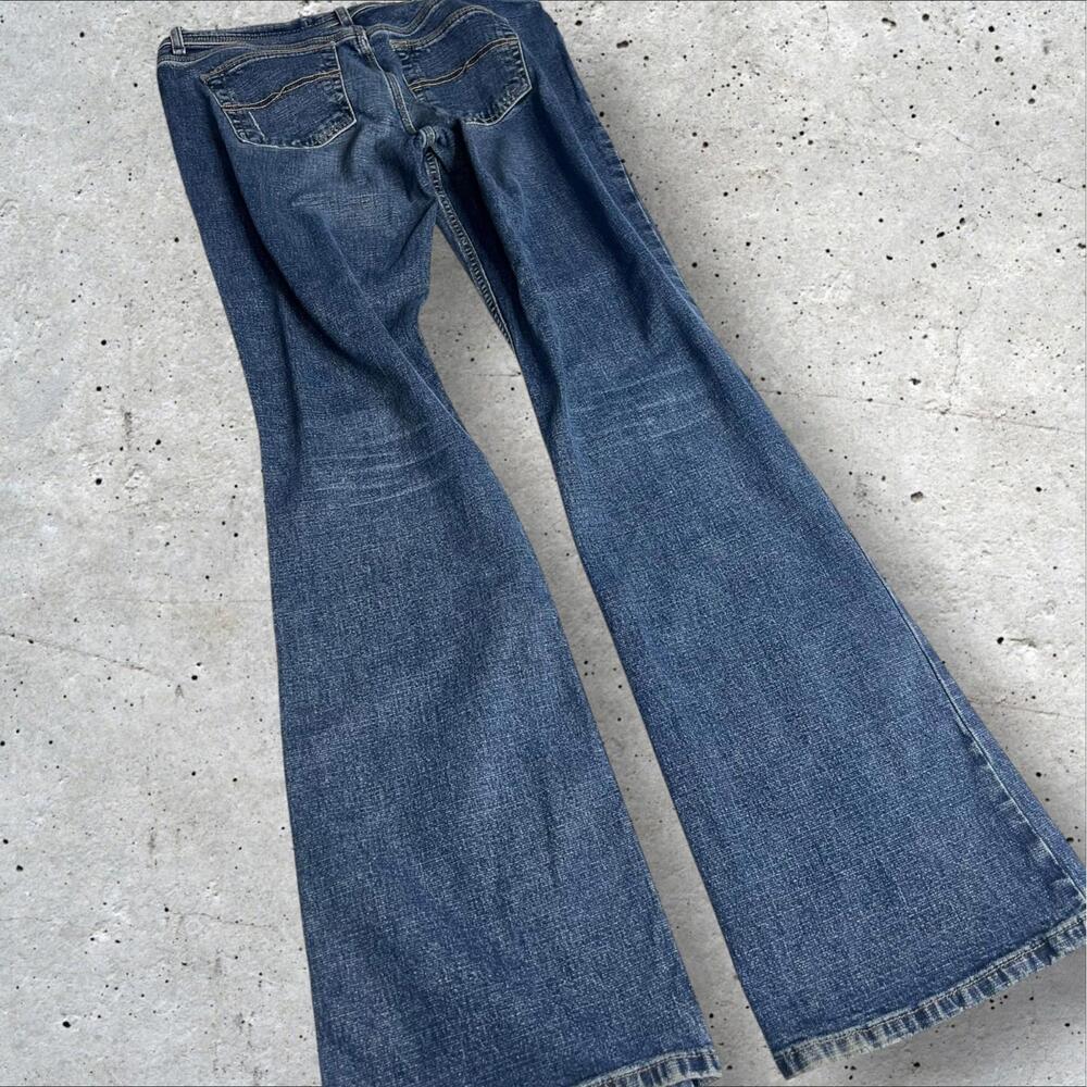 Express Precision Fit Low Rise Boot Cut‎ Stretch Denim Jeans woman’s Size L
